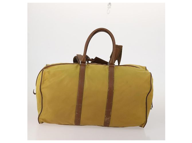 Borsa Boston PRADA Borsa a Mano Nylon 3 Set Khaki Blue Auth 191805 Cachi - vista 3
