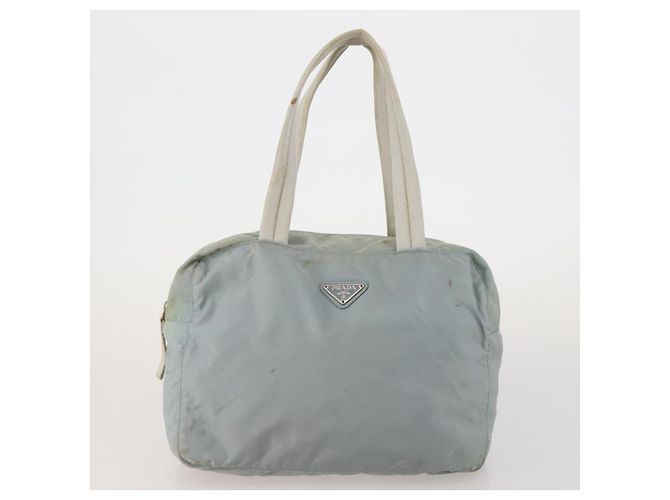 Borsa Boston PRADA Borsa a Mano Nylon 3 Set Khaki Blue Auth 191805 Cachi - vista 9