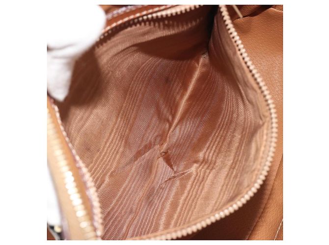 Céline Borsa CELINE Macadam Canvas PVC Pelle Marrone Oro Autentica 191819A D'oro - vista 20