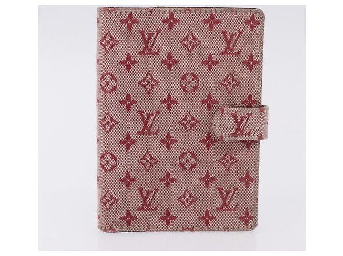 LOUIS VUITTON Vernis Monogram Mini Agenda PM Day Planner Cover 3 Set Auth fm5421 Roja Beige Monograma - vista 11