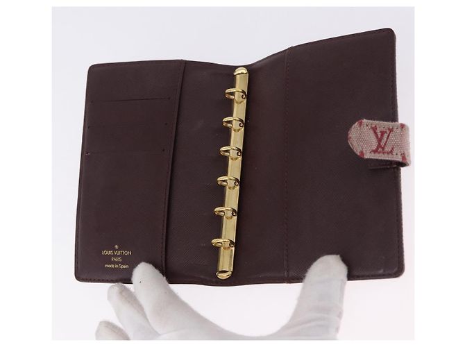 LOUIS VUITTON Vernis Monogram Mini Agenda PM Day Planner Cover 3 Set Auth fm5421 Roja Beige Monograma - vista 17