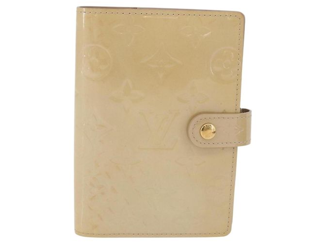LOUIS VUITTON Vernis Monogram Mini Agenda PM Day Planner Cover 3 Set Auth fm5421 Roja Beige Monograma - vista 2