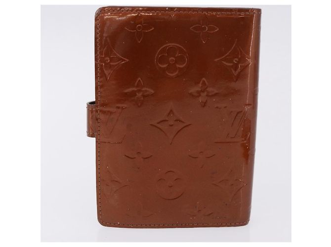 LOUIS VUITTON Vernis Monogram Mini Agenda PM Day Planner Cover 3 Set Auth fm5421 Roja Beige Monograma - vista 21