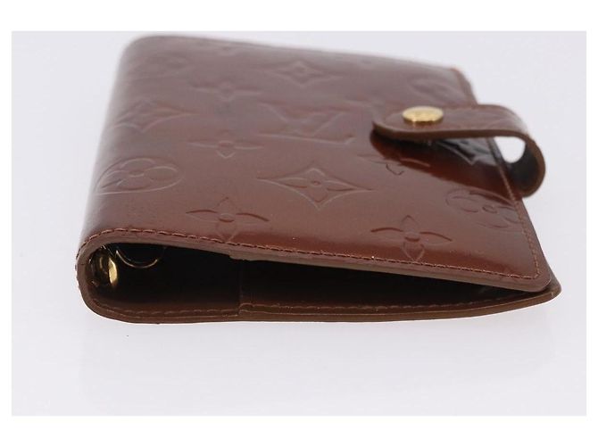 LOUIS VUITTON Vernis Monogram Mini Agenda PM Day Planner Cover 3 Set Auth fm5421 Roja Beige Monograma - vista 24