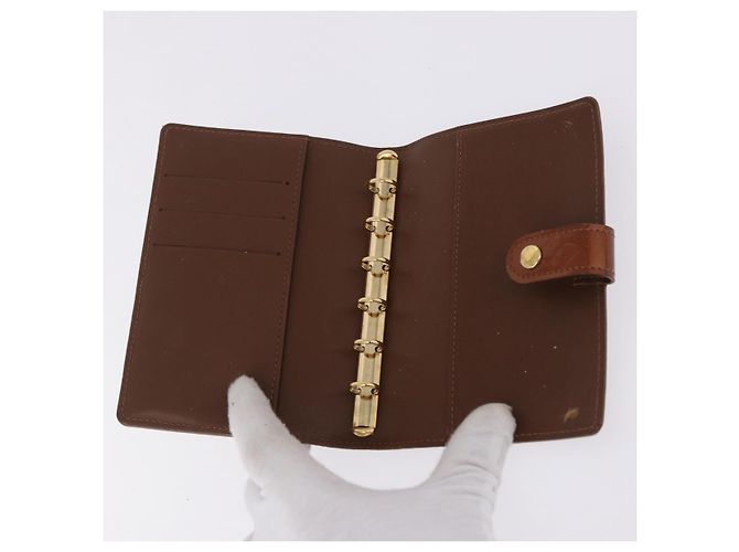 LOUIS VUITTON Vernis Monogram Mini Agenda PM Day Planner Cover 3 Set Auth fm5421 Roja Beige Monograma - vista 26