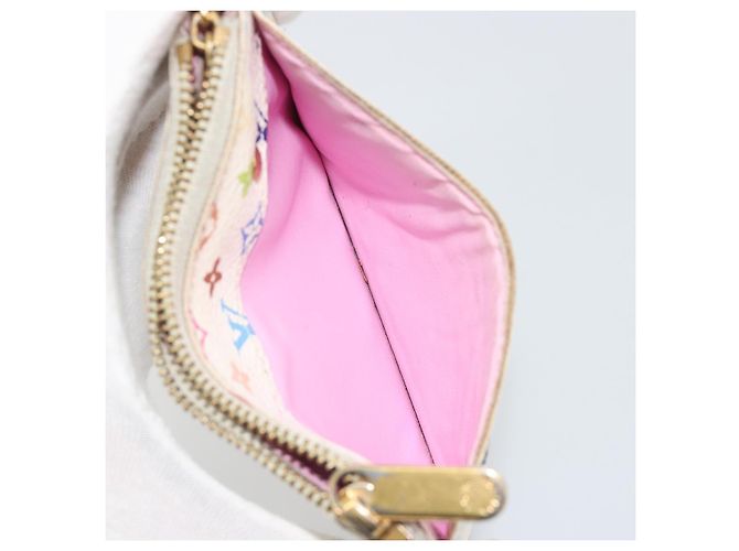 LOUIS VUITTON Monogram Multicolor Pochette Cles NM Tasche M93734 LV Auth 193869 Weiß - Ansicht 11