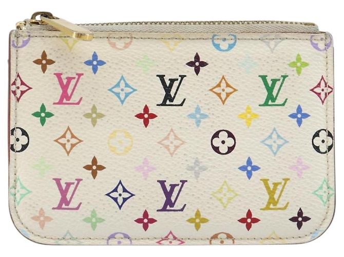 LOUIS VUITTON Monogram Multicolor Pochette Cles NM Tasche M93734 LV Auth 193869 Weiß - Ansicht 13