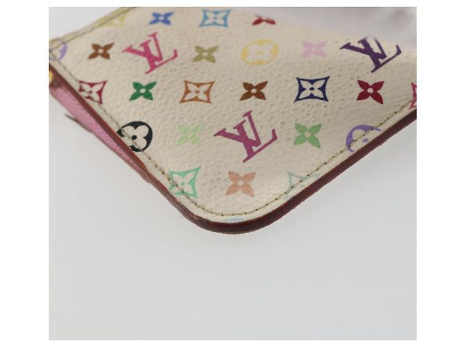 LOUIS VUITTON Monogram Multicolor Pochette Cles NM Tasche M93734 LV Auth 193869 Weiß - Ansicht 14