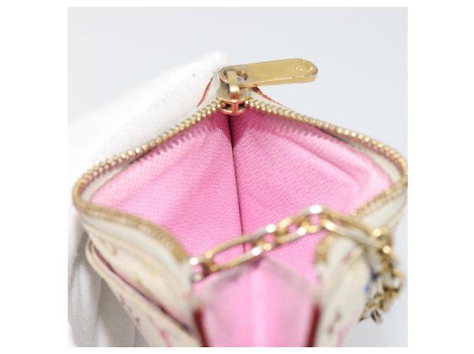 LOUIS VUITTON Monogram Multicolor Pochette Cles NM Tasche M93734 LV Auth 193869 Weiß - Ansicht 18