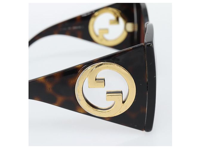 Occhiali da sole GUCCI in plastica nero e oro Auth bs36341 D'oro - vista 5
