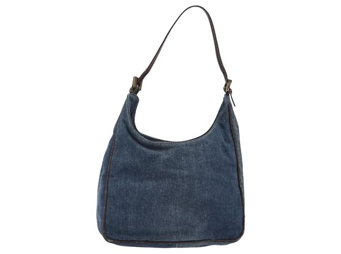 Borsa FENDI Denim Blue Auth 194002 - vista 2