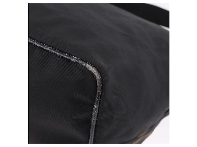 Borsa a Spalla FENDI Tela Nero Oro Auth mr2741 D'oro - vista 13
