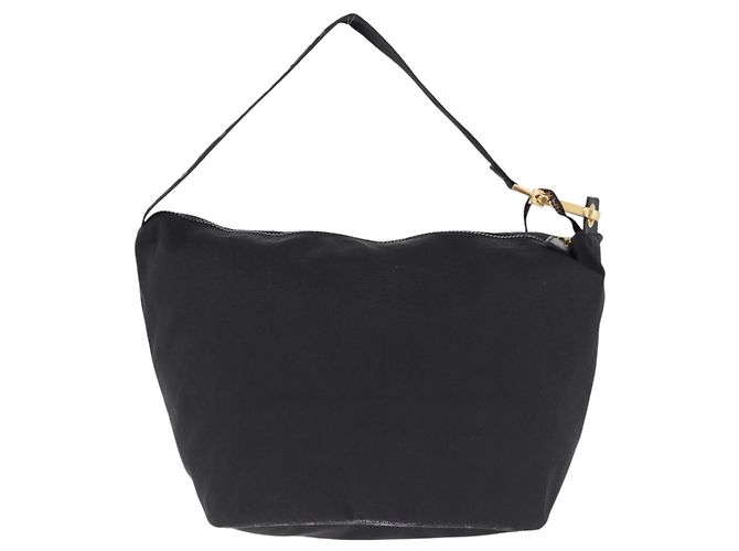 Borsa a Spalla FENDI Tela Nero Oro Auth mr2741 D'oro - vista 3