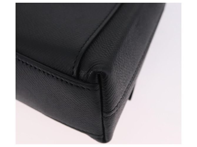 Borsa a tracolla BALENCIAGA Downtown in pelle nera argento 736471 Auth ar14127M Nero - vista 14