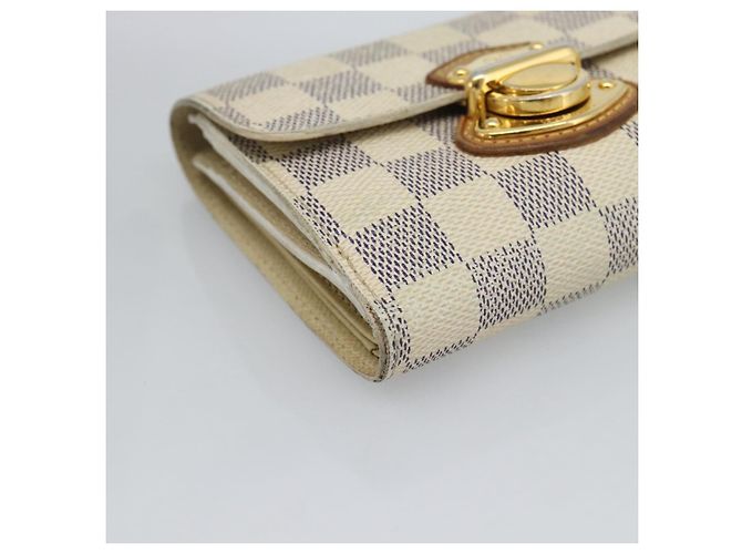 LOUIS VUITTON Damier Azur Portefeuille Joy Bifold Wallet N60030 LV Auth 193157 - vista 14