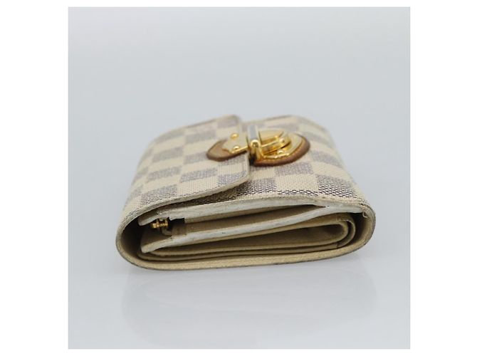 LOUIS VUITTON Damier Azur Portefeuille Joy Bifold Wallet N60030 LV Auth 193157 - vista 3