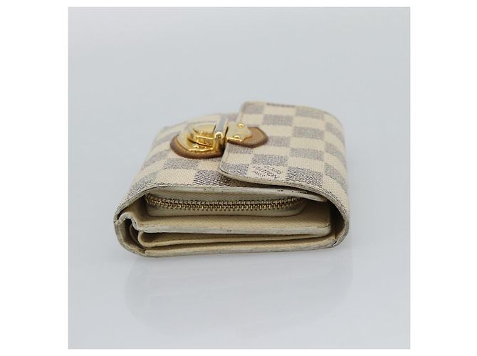 LOUIS VUITTON Damier Azur Portefeuille Joy Bifold Wallet N60030 LV Auth 193157 - vista 4