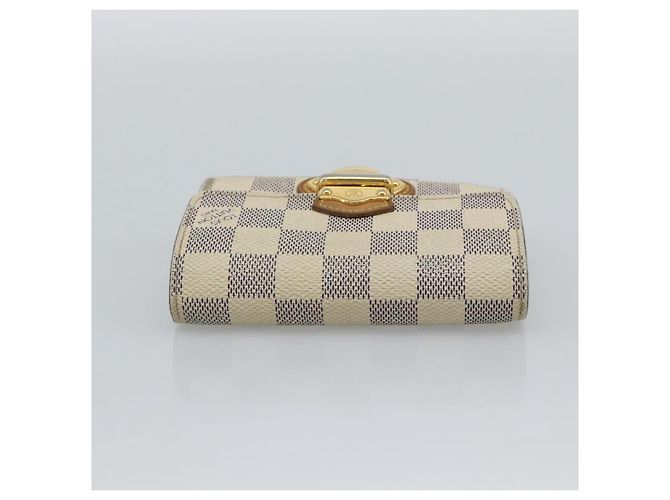 LOUIS VUITTON Damier Azur Portefeuille Joy Bifold Wallet N60030 LV Auth 193157 - vista 5