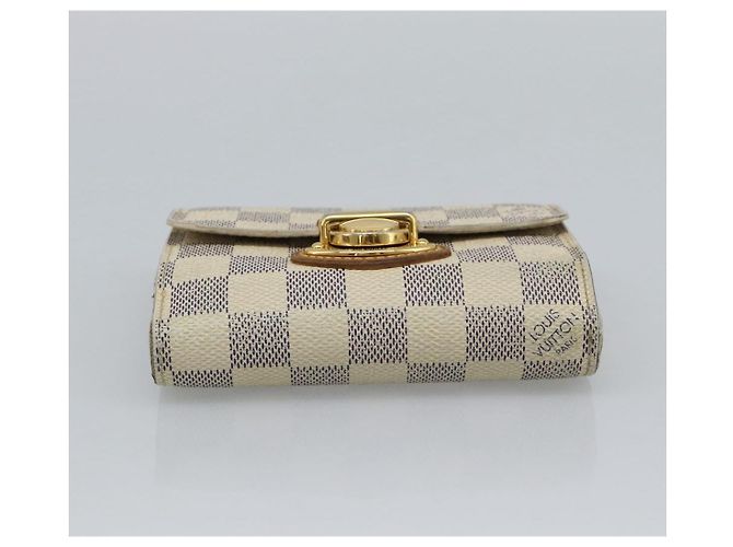 LOUIS VUITTON Damier Azur Portefeuille Joy Bifold Wallet N60030 LV Auth 193157 - vista 6