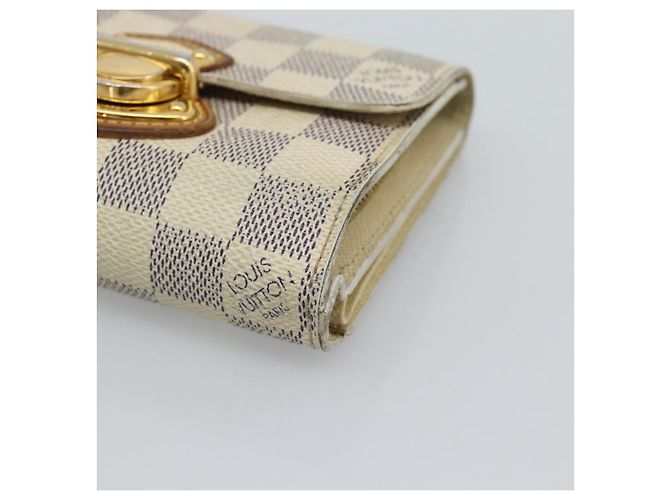 LOUIS VUITTON Damier Azur Portefeuille Joy Bifold Wallet N60030 LV Auth 193157 - vista 7