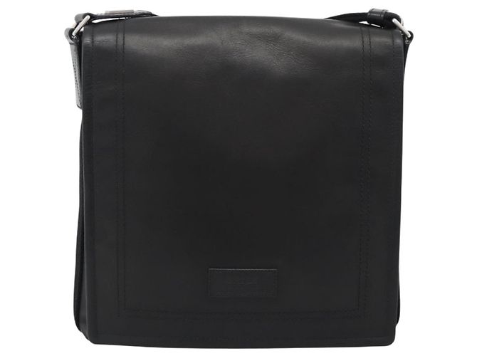 Borsa a Spalla BALLY in Pelle Nera Argento Auth 194051A Nero - vista 2