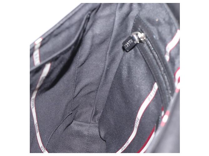 Borsa a Spalla BALLY in Pelle Nera Argento Auth 194051A Nero - vista 20