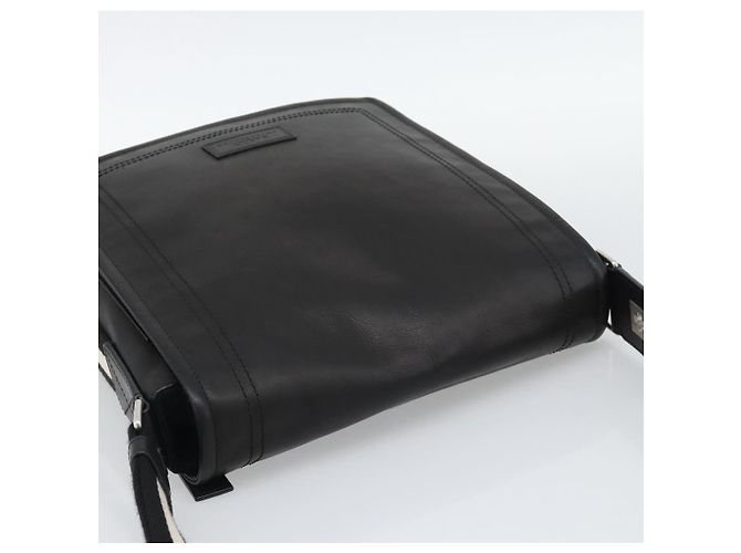 Borsa a Spalla BALLY in Pelle Nera Argento Auth 194051A Nero - vista 6