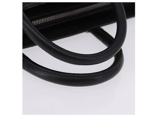 Borsa Business BURBERRY in pelle nera con dettagli argento Auth ep15311 Nero - vista 8