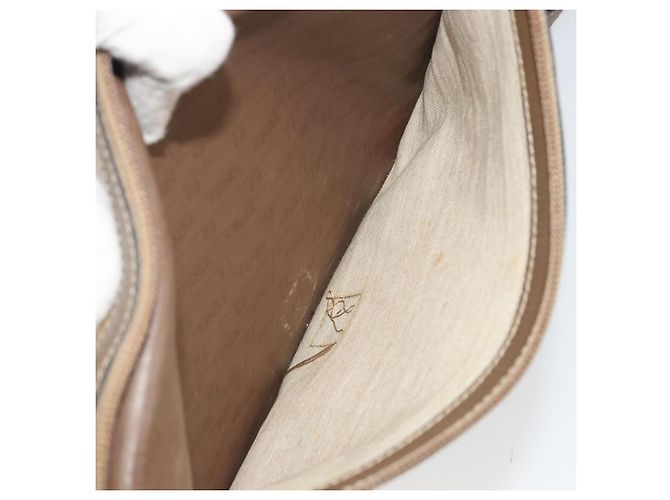 Borsa a tracolla FENDI Zucchino in PVC e pelle marrone Auth ep15338 - vista 18
