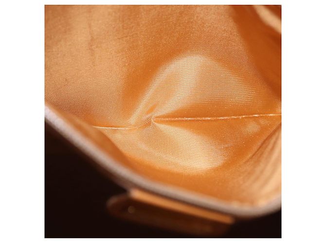 Borsa Tote GUCCI Micro GG Supreme PVC Beige Oro Auth 193519 D'oro - vista 19