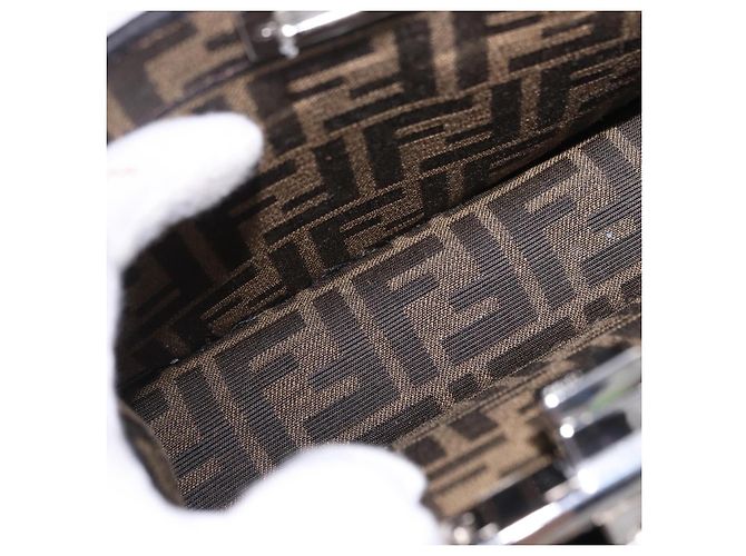 FENDI x FRGMT x POKMON Zucca Canvas Peek A Boo Dratini 8BN885 Auth ka5395SM Marrone Argento - vista 22