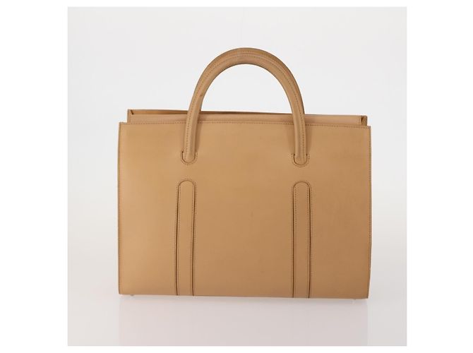 Borsa a Spalla Christian Dior Pelle Suede 2 Set Beige Auth 192891 - vista 3