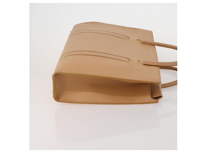 Borsa a Spalla Christian Dior Pelle Suede 2 Set Beige Auth 192891 - vista 4