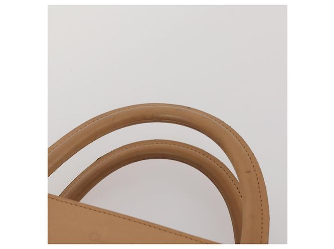 Borsa a Spalla Christian Dior Pelle Suede 2 Set Beige Auth 192891 - vista 6