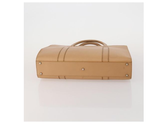 Borsa a Spalla Christian Dior Pelle Suede 2 Set Beige Auth 192891 - vista 7