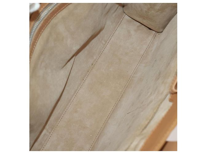 Borsa a Spalla Christian Dior Pelle Suede 2 Set Beige Auth 192891 - vista 9