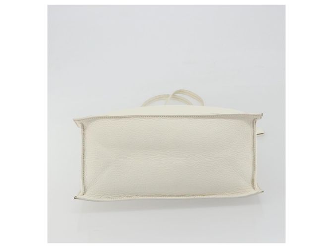 Borsa Tote Miu Miu in pelle bianco e argento Auth bs36295A - vista 5