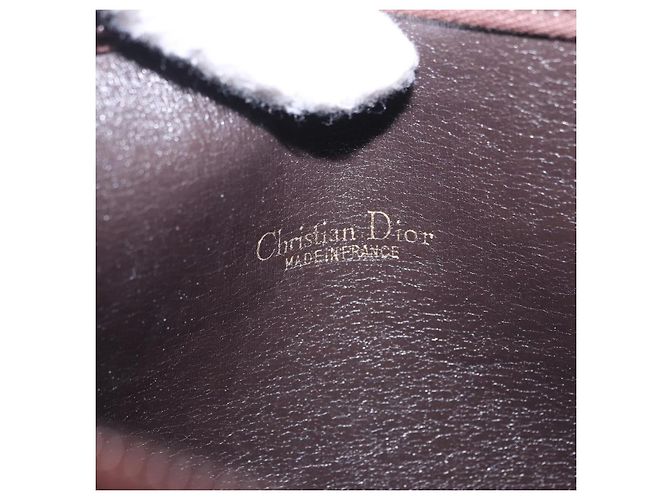 Borsa a tracolla Christian Dior Trotter Canvas Beige Oro Auth 193513 D'oro - vista 15