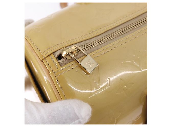 LOUIS VUITTON Borsa Monogram Vernis Bedford Beige M91006 LV Auth am12001V - vista 19