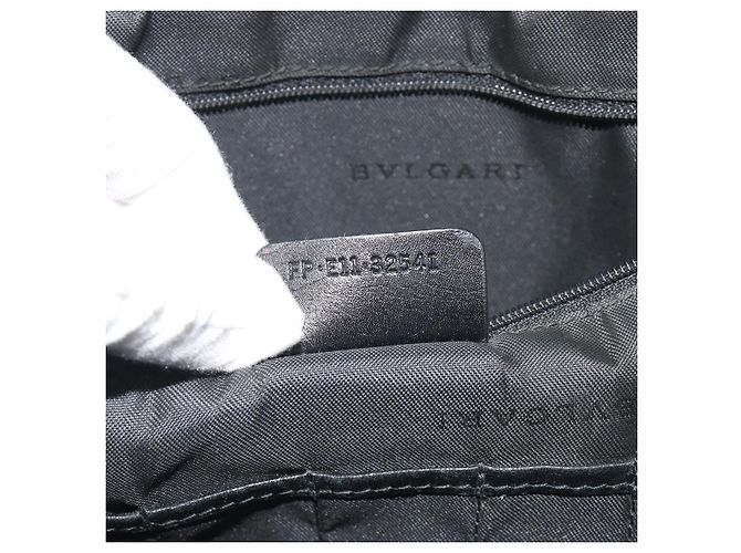 Bulgari Borsa Business BVLGARI in PVC Grigio Argento Auth bs36291 Marrone - vista 24