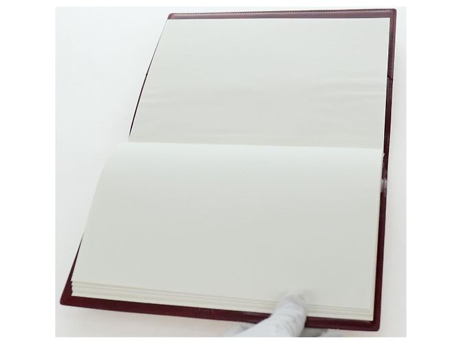 CARTIER Happy Birthday Note Cover Lackleder Bordeaux Gold Authentisch am12165V Golden - Ansicht 22