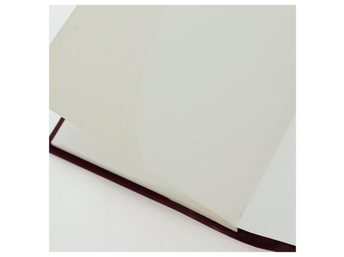 CARTIER Happy Birthday Note Cover Lackleder Bordeaux Gold Authentisch am12165V Golden - Ansicht 25