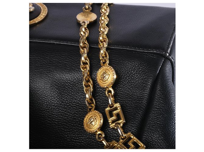 Borsa Gianni Versace Medusa Medallion Nero - vista 8