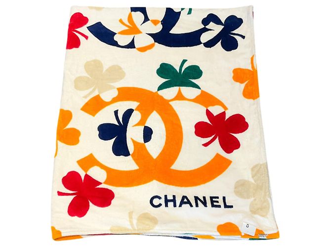 Chanel Seltene Vintage Coco Beach Handtuch und Tote Bag Set - Ansicht 6