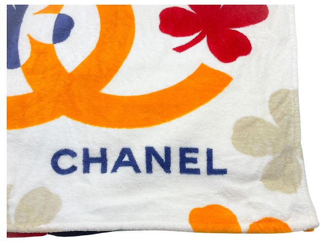Chanel Seltene Vintage Coco Beach Handtuch und Tote Bag Set - Ansicht 7