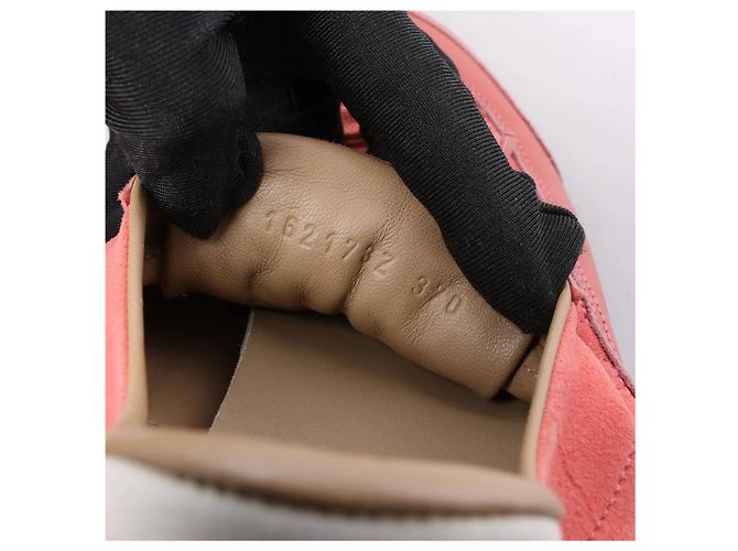 Sneakers Hermès Quick Leather x Suede in rosa, Taglia EU 37 - vista 14