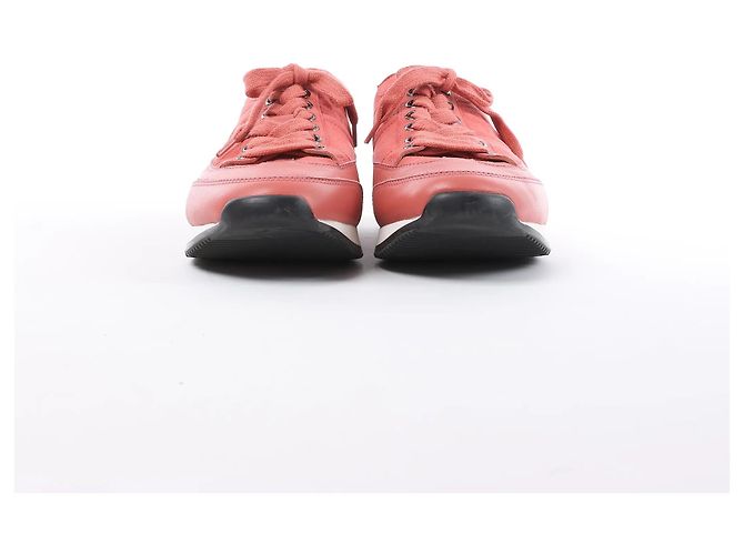 Sneakers Hermès Quick Leather x Suede in rosa, Taglia EU 37 - vista 4