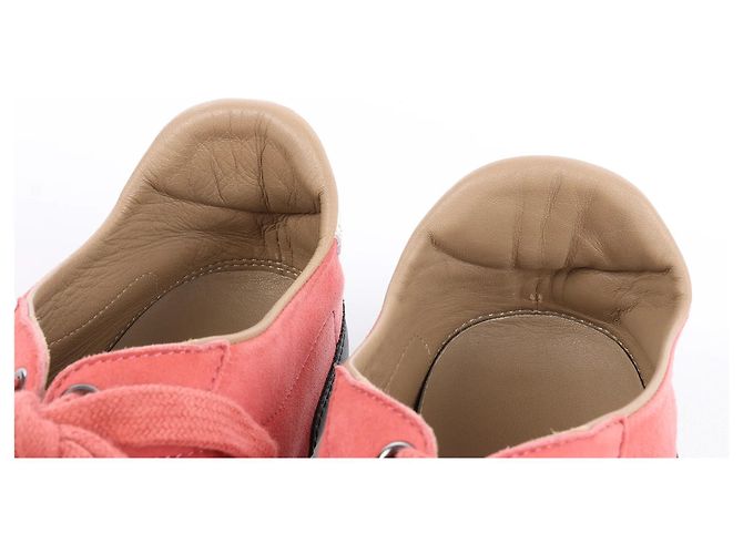 Sneakers Hermès Quick Leather x Suede in rosa, Taglia EU 37 - vista 7
