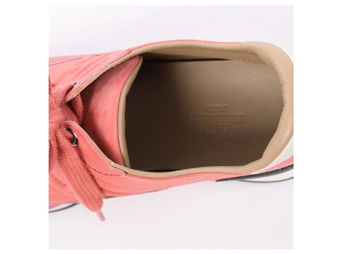 Sneakers Hermès Quick Leather x Suede in rosa, Taglia EU 37 - vista 8