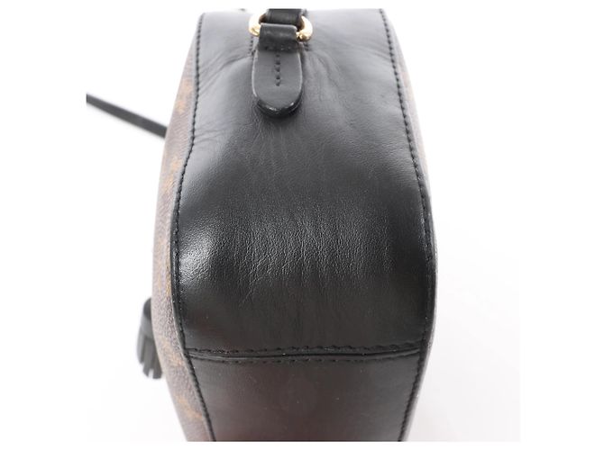 Borsa a tracolla Louis Vuitton Saintonge in tela Monogram marrone x nero M43555 - vista 7
